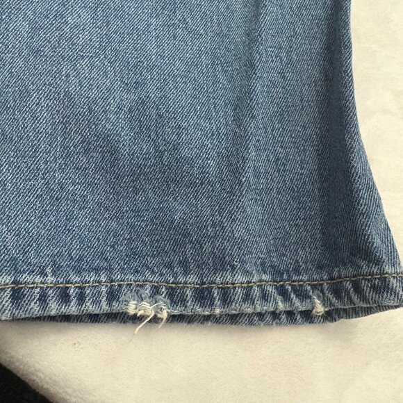 Womens Distressed Patchwork Denim Jeans Embroidered Juniors Size15 No Boundaries - Picture 12 of 13